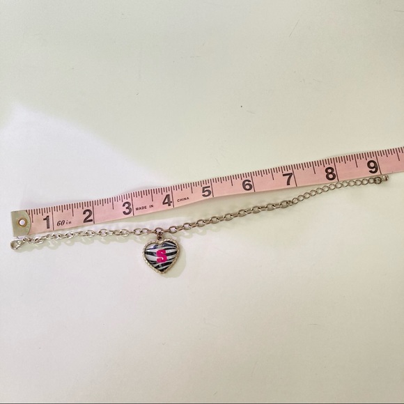 Justice | Heart Shape initial “S” Bracelet - Picture 3 of 4